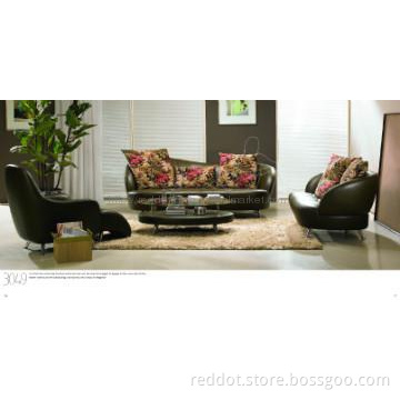 Leather sofa, leather mixed fabric sofa, furniture, living room sofa